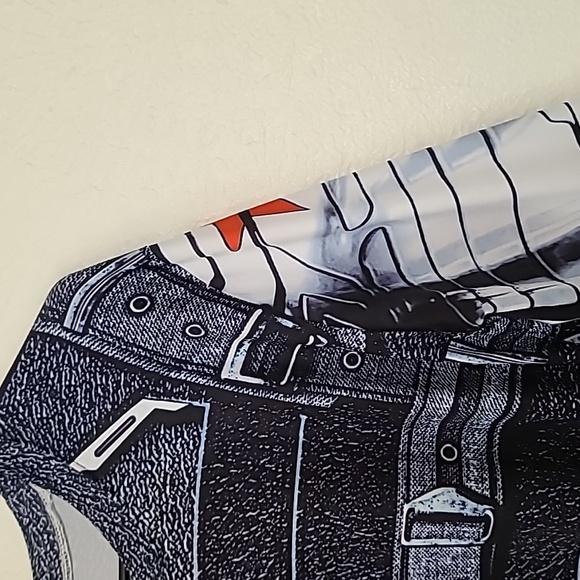 Marvel Winter Soldier Mens Graphic Compression Long Sleeve 3D Print Shirt Sz 2XL - Picture 6 of 15